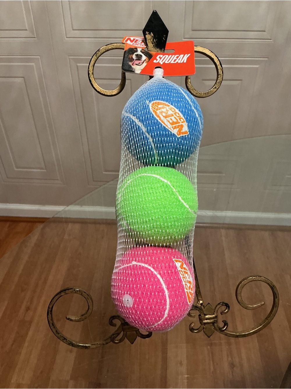 Nerf Dog Tennis Ball Dog Toy with Interactive Super Bounce, Lightweight, 3”